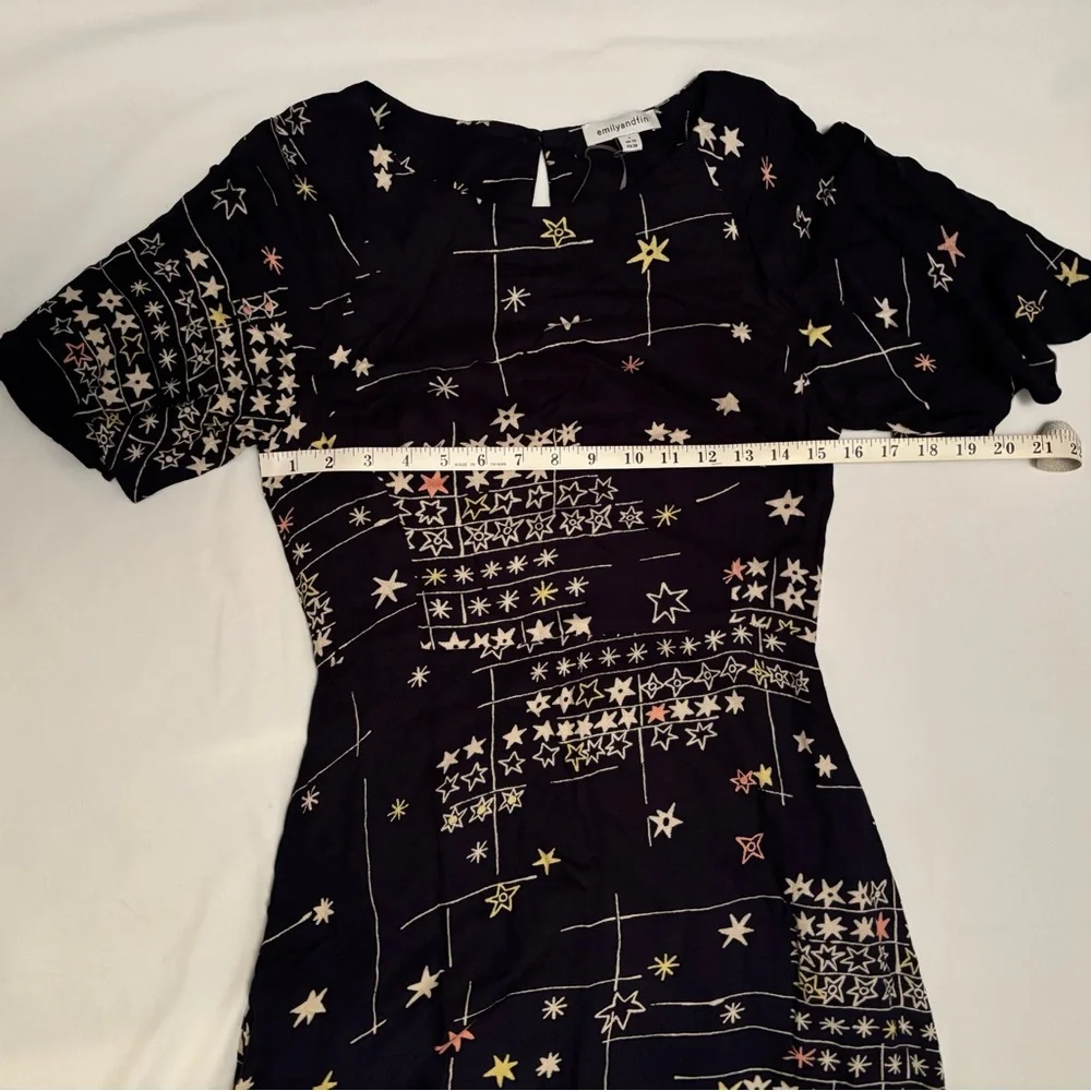 EMILY AND FIN | Suzanna Dress Abstract Stars [Sample Sale Item!] - Picture 5 of 8
